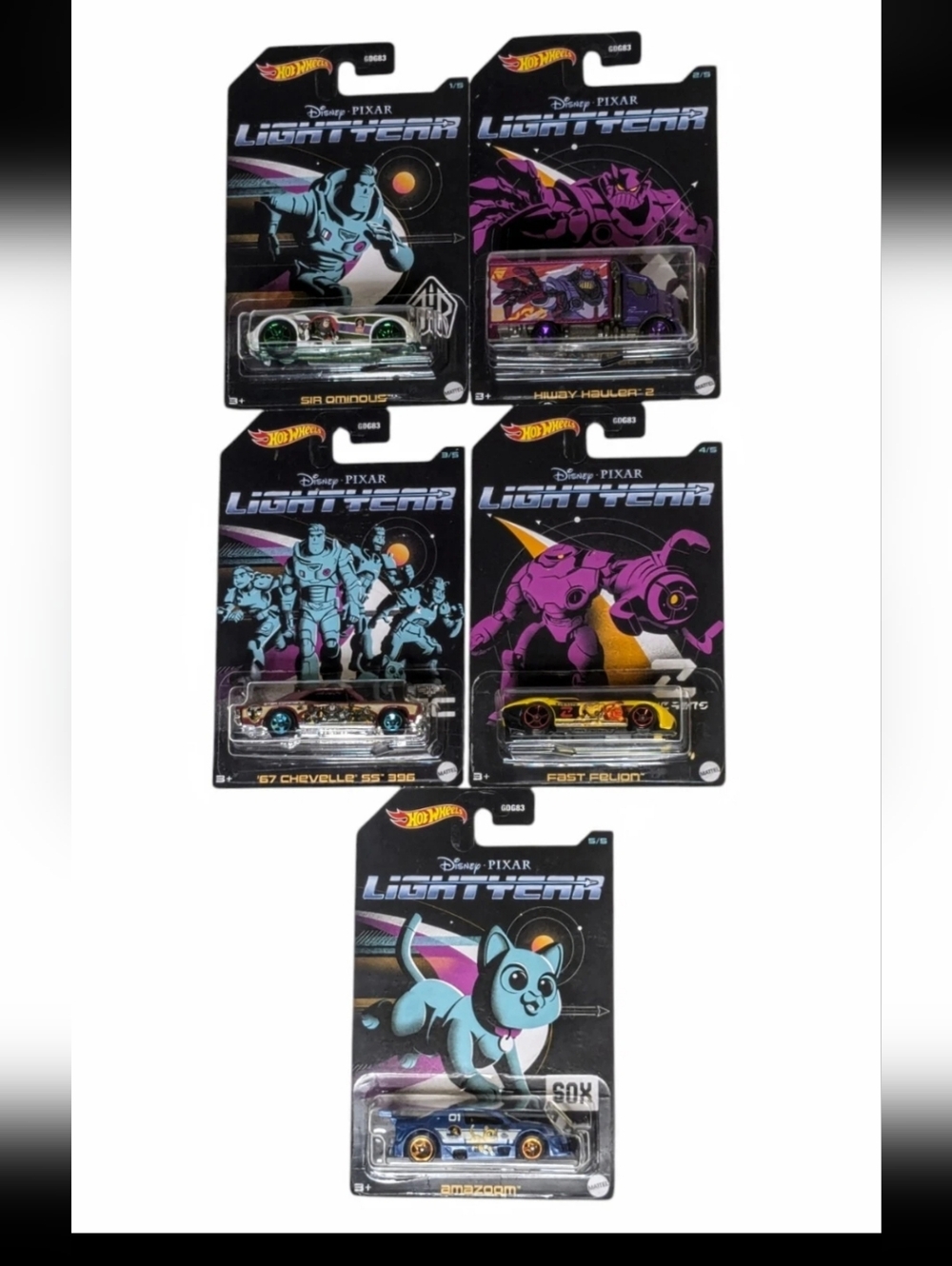 Hot Wheels 2022 Buzz Lightyear Series Set of 5 new